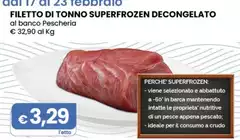 Filetto Di Tonno Superfrozen Decongelato