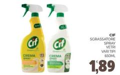 Cif - Sgrassatore Spray Vetri