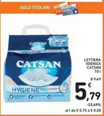 Catsan - Lettiera Igienica