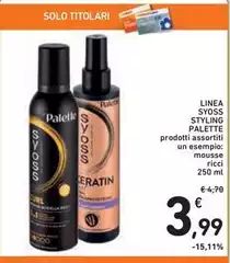 Schwarzkopf - Linea Syoss Styling Palette