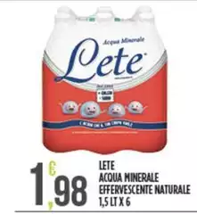 Lete - Acqua Minerale Effervescente Naturale Lete - Acqua Minerale Effervescente Naturale