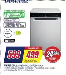 Whirlpool - Whimpion Lavastoviglie Wf0304lplx
