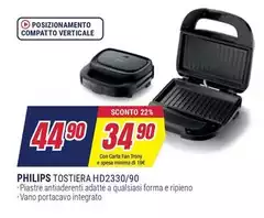 Philips - Tostiera HD2330/90