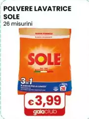 Sole - Polvere Lavatrice 26 Misurini