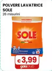 Sole - Polvere Lavatrice 26 Misurini