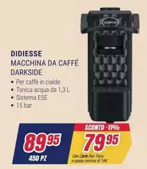 Didiesse - Macchina Da Caffé Darkside