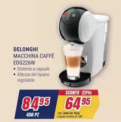 De Longhi - Macchina Caffé EDG226W De Longhi - Macchina Caffé EDG226W