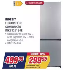 Indesit - Frigorifero Combinato INKS8261S4E