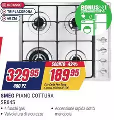 Smeg - Piano Cottura Sr64s