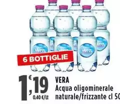 Vera - Acqua Oligominerale Naturale/Frizzante