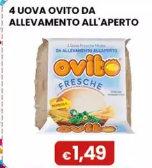 Ovito - 4 Uova Da Allevamento All'Aperto