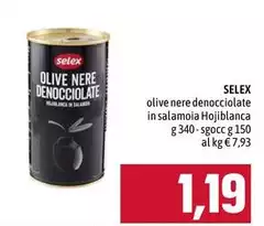 Selex - Olive Nere Denocciolate In Salamoia Hojiblanca
