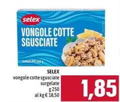 Selex - Vongole Cotte Sgusciate Surgelate