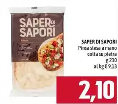 Saper di sapori - Pinsa Stesa A Mano Cotta Su Pietra