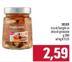 Selex - Tris Di Funghi In Olio Di Girasole