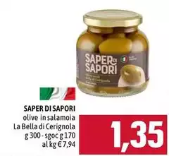Saper di sapori - Olive In Salamoia La Bella Di Cerignola