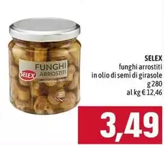 Selex - Funghi Arrostiti In Olio Di Semi Di Girasole