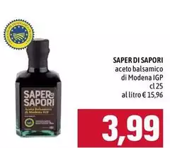 Saper di sapori - Aceto Balsamico Di Modena IGP Saper di sapori - Aceto Balsamico Di Modena IGP