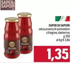 Saper di sapori - Salsa Pronta Di Pomodoro Ciliegino