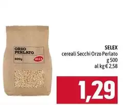 Selex - Cereali Secchi Orzo Perlato Selex - Cereali Secchi Orzo Perlato