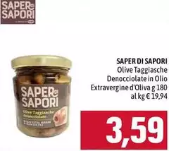 Saper di sapori - Olive Taggiasche Denocciolate In Olio Extravergine D'Oliva