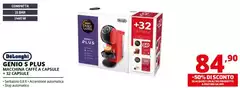De Longhi - Genio S Plus Macchina Caffe A Capsule + 32 Capsule