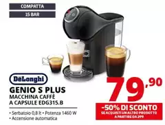 De Longhi - Genio S Plus Macchina Caffe A Capsule EDG315.B