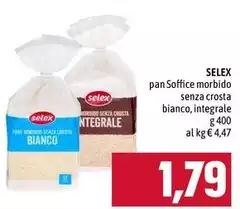 Selex - Pan Soffice Morbido Senza Crosta Bianco
