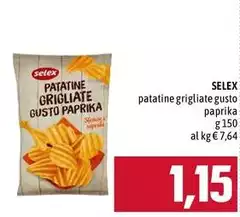Selex - Patatine Grigliate Gusto Paprika Selex - Patatine Grigliate Gusto Paprika