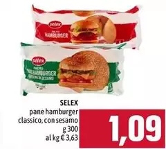Selex - Pane Hamburger Classico, Con Sesamo