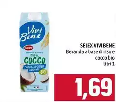 Selex - Vivi Bene Bevanda A Base Di Riso E Cocco Bio