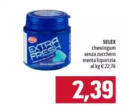 Selex - Chewingum Senza Zucchero Menta Liquirizia