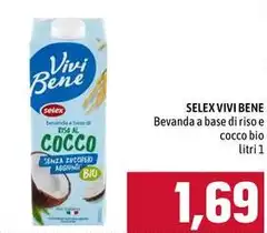 Selex - Vivi Bene Bevanda A Base Di Riso E Cocco Bio