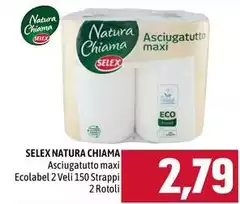 Selex - Natura Chiama Asciugatutto Maxi Ecolabel Selex - Natura Chiama Asciugatutto Maxi Ecolabel