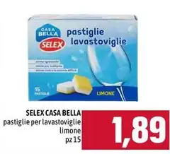 Selex - Pastaglie Per Lavastoviglie Limone Selex - Pastaglie Per Lavastoviglie Limone