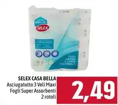 Selex - Asciugatutto 3 Veli Maxi Fogli Super Assorbenti