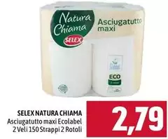 Selex - Natura Chiama Asciugatutto Maxi Ecolabel Selex - Natura Chiama Asciugatutto Maxi Ecolabel