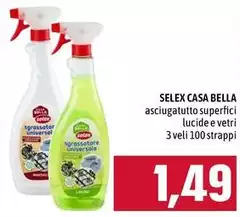 Selex - Asciugatutto Superfici Lucide E Vetri Selex - Asciugatutto Superfici Lucide E Vetri