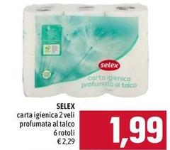 Selex - Carta Igienica 2 Veli Profumata Al Talco