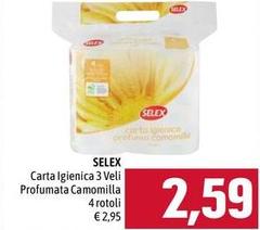 Selex - Carta Igienica 3 Veli Profumata Camomilla