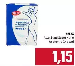 Selex - Assorbenti Super Notte Anatomici Selex - Assorbenti Super Notte Anatomici