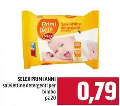 Selex - Primi Anni Salviettine Detergenti Per Bimbo