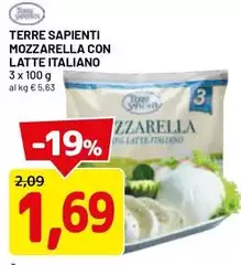 Terre sapienti - Mozzarella Con Latte Italiano Terre sapienti - Mozzarella Con Latte Italiano