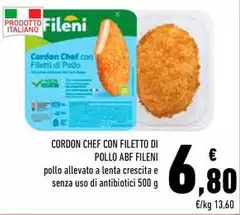 Fileni - Cordon Chef Con Filetto Di Pollo