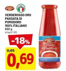 Verderosso oro - Passata Di Pomodoro 100% Italiano