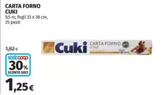 Cuki - Carta Forno
