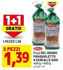 F.lli del grano - Pan Bauletto 8 Cereali E Soia F.lli del grano - Pan Bauletto 8 Cereali E Soia