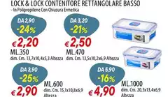 Lock & Lock - Contenitore Rettangolare Basso