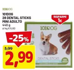 101Dog - Dental Sticks Mini Adulto
