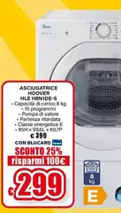 Hoover - Asciugatrice HLE H8N1DE-S 